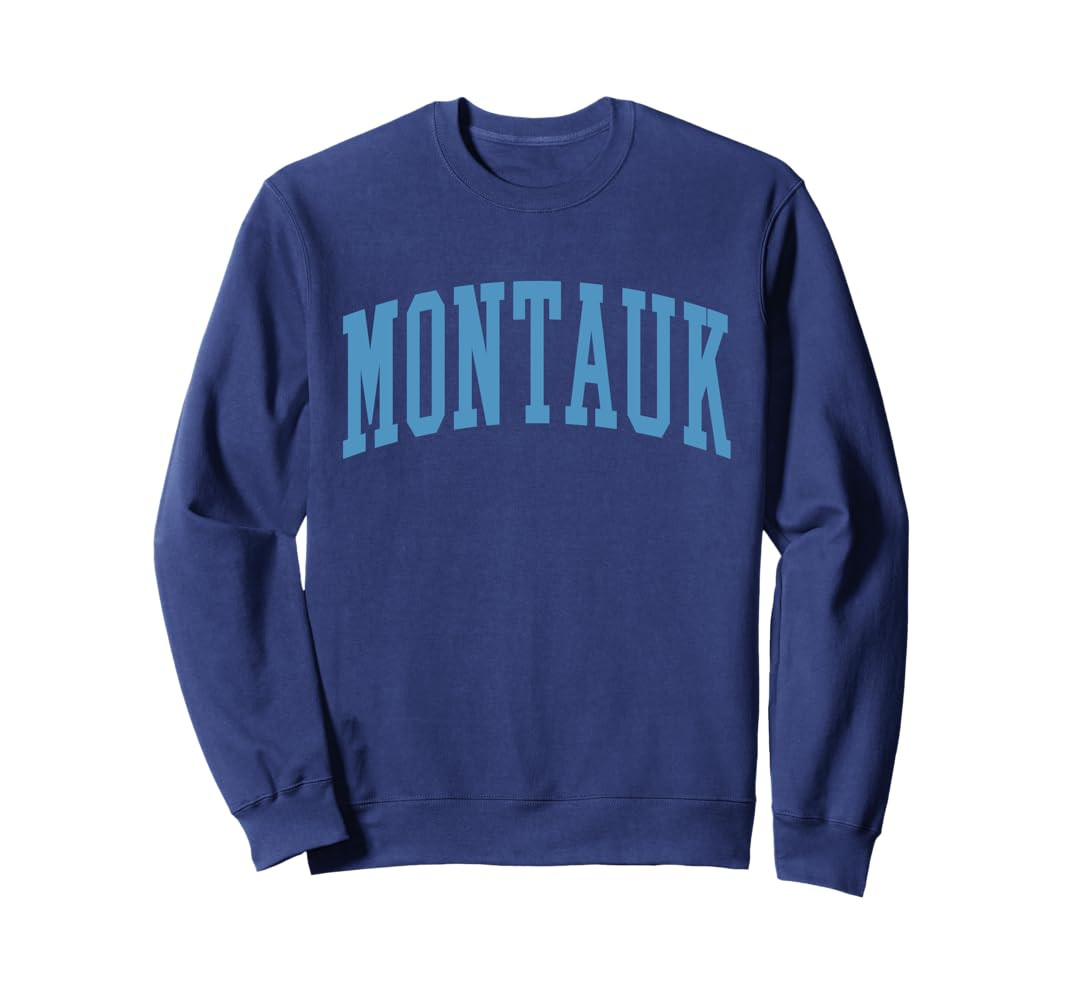 Montauk New York Classic Style Blue Sweatshirt | Amazon (US)