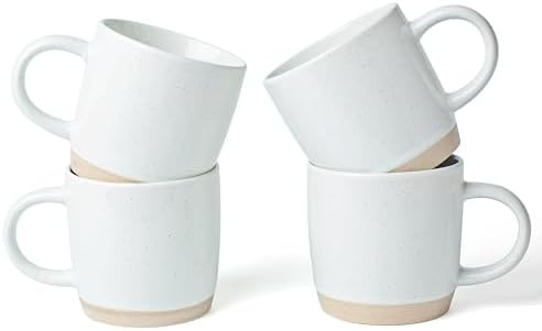 famiware Coffee Mugs for 4, 13 oz Mug Set, Dringking Cup with Handle for Coffee, Tea, Cocoa, Milk... | Amazon (US)