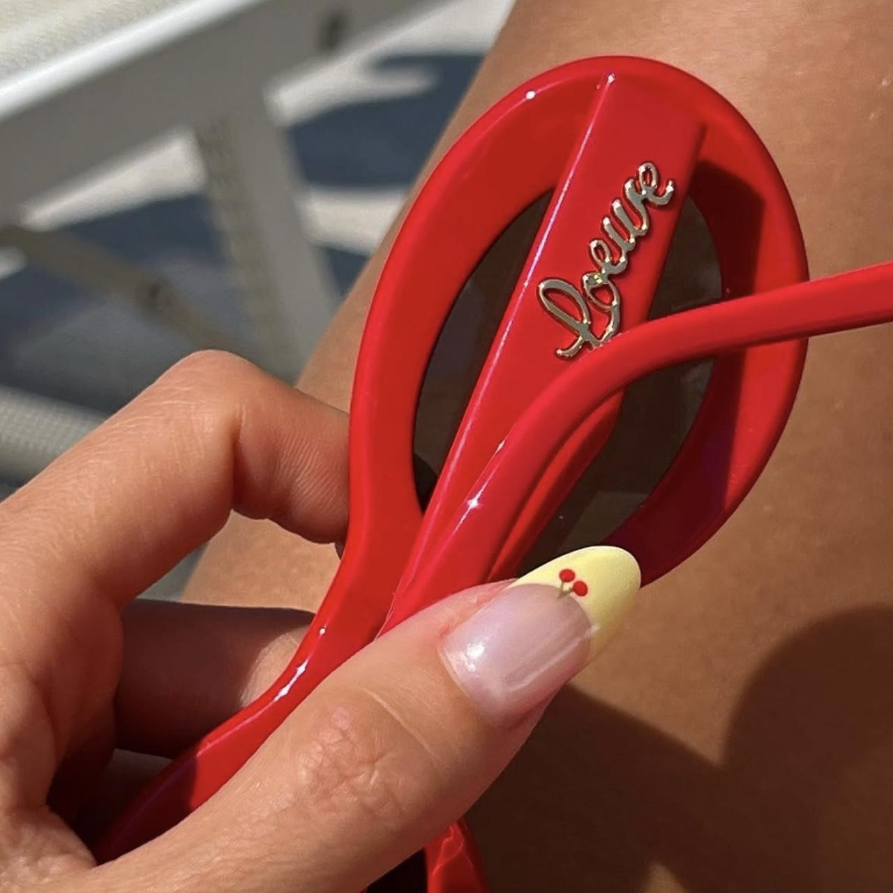 Loewe Paula’s Ibiza loop red sunglasses

RRP $430... | Depop | Depop AU