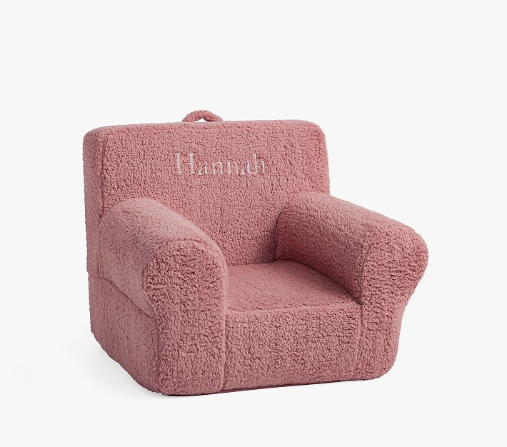 Kids Anywhere Chair®, Pink Berry Cozy Sherpa | Pottery Barn Kids
