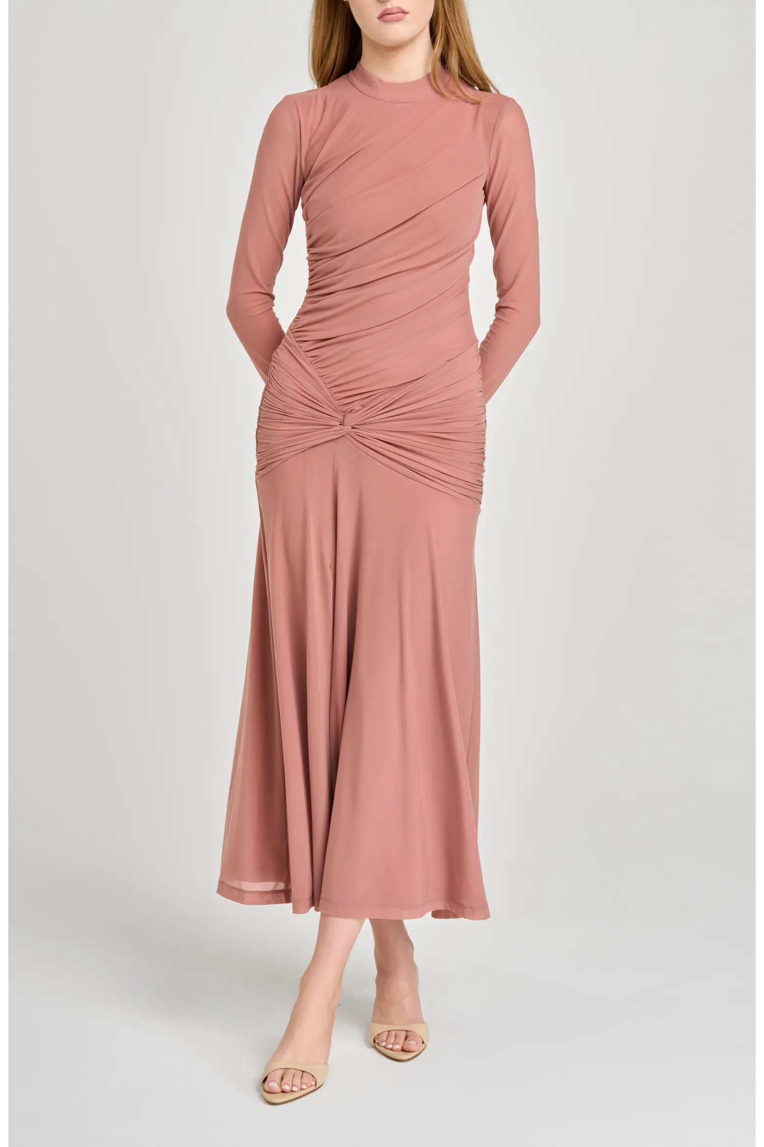 Selene Ruched Long Sleeve Dress (Women) | Nordstrom | Nordstrom
