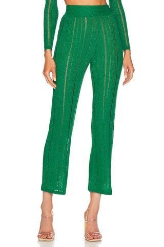 Cult Gaia Savannah Knit Pant in Vine from Revolve.com | Revolve Clothing (Global)