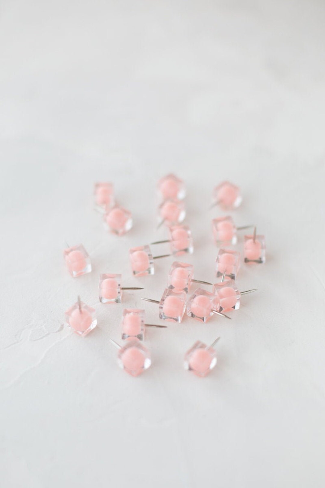 Peach Acrylic Square Push Pins • 40 Pc - Etsy | Etsy (US)