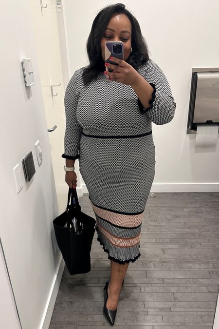 Lightweight plus size sweater dress perfect for the office - workwear chic! Wearing size 18/20

#LTKworkwear #LTKplussize #LTKsalealert