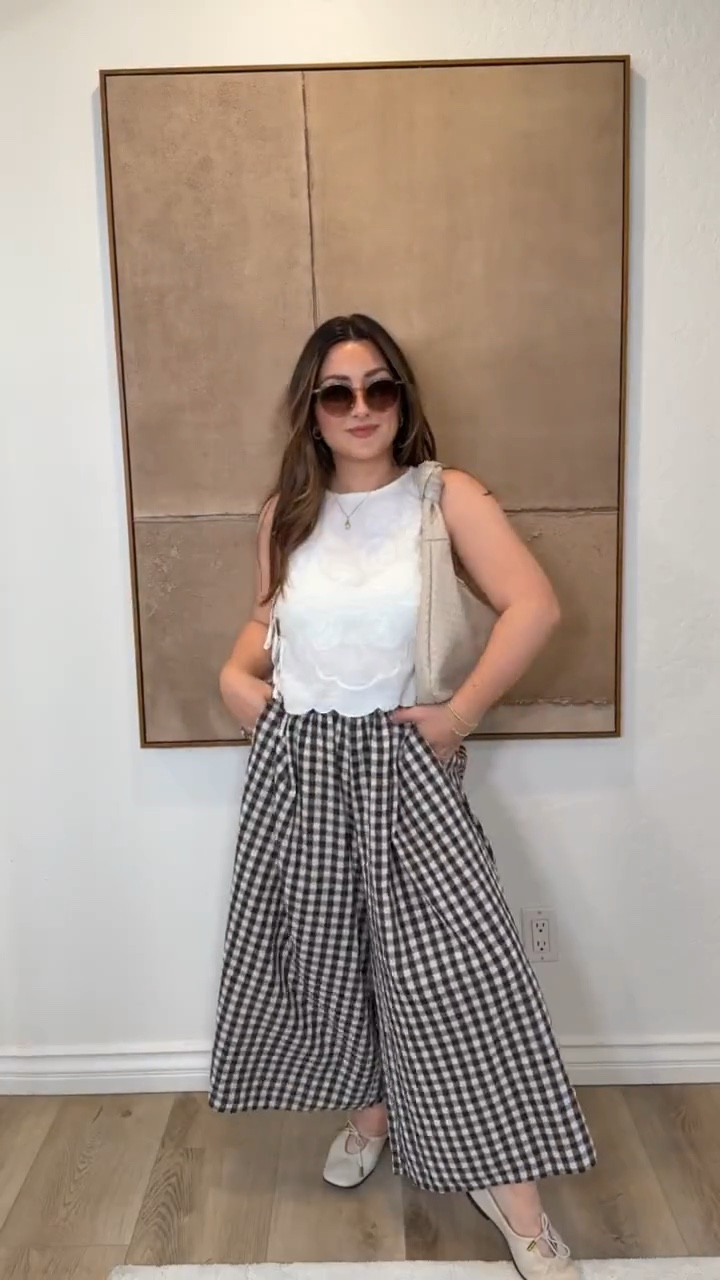 Petite friendly pants styled 3 ways!! 
Love how these pants look like a skirt!! So fun to style this season! 

Petite friendly pants size small
White bralette size med 
White tie top size xs 
White tank size small
Cardigan size small

Petite outfits, petite style, petite outfit ideas#LTKWatchNow

#LTKFindsUnder50 #LTKPetite