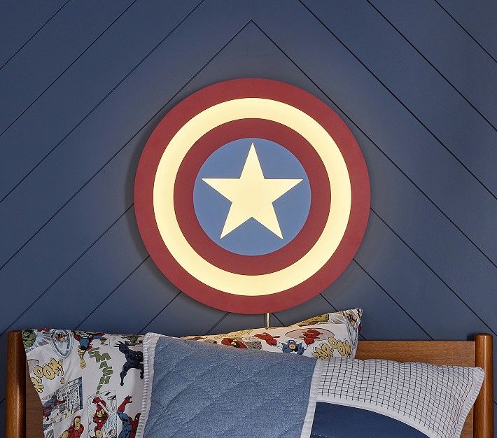 Marvel's Captain America Lit Decor | Pottery Barn Kids