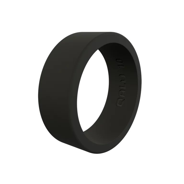 QALO Men's Classic Ultra-Durable Silicone Ring, Black, Size 11 | Walmart (US)