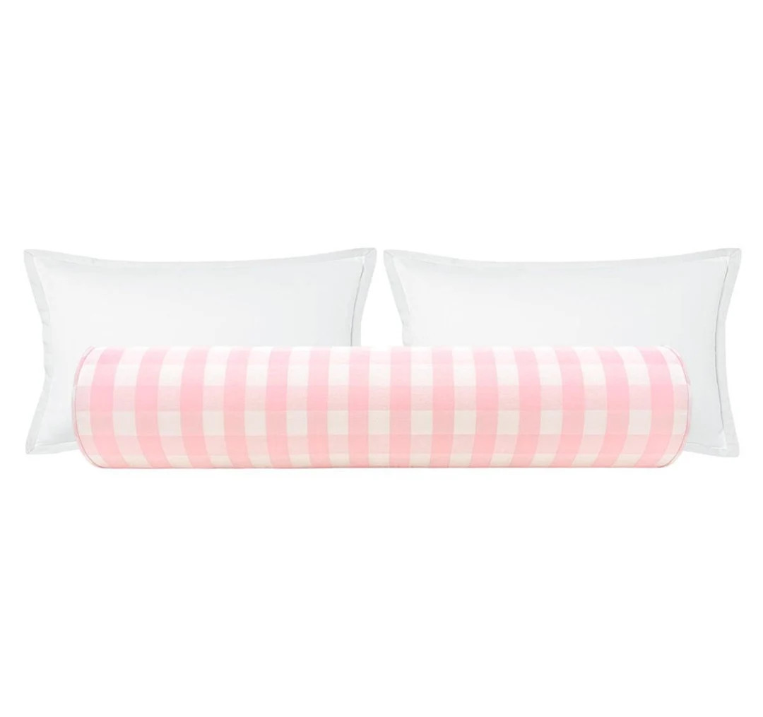 PRE-ORDER the Bolster : Charleston Check // Primrose Buffalo Check Kids Room Light Pink Buffalo B... | Etsy (US)