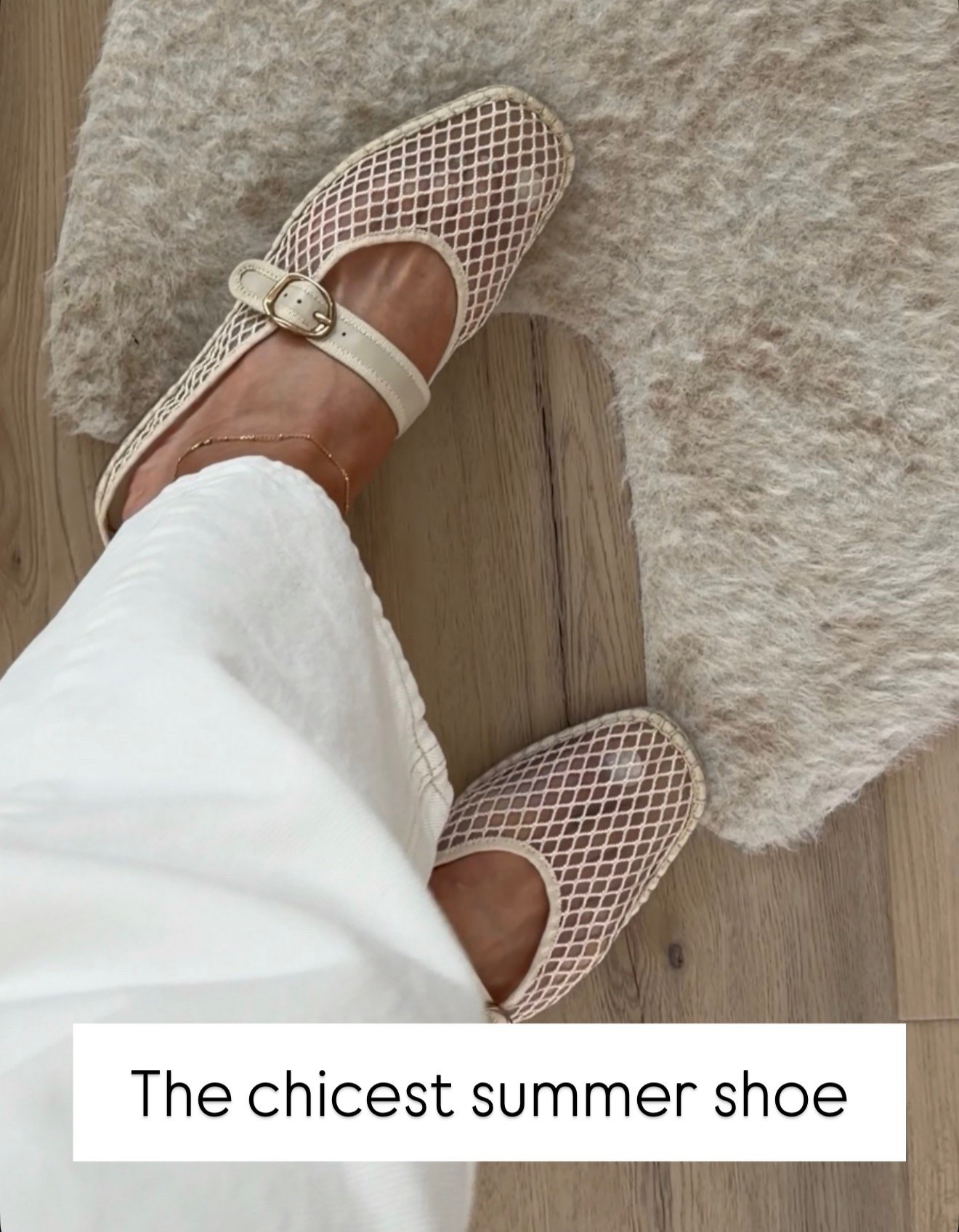 These mesh flats are giving chic European summer energy 🤍 So lightweight and breathable, and they instantly make even simple jeans and a tee feel more elevated. One of those shoes that looks designer and makes an outfit feel styled with almost no effort.

mesh flats, mary jane flats, summer shoes, chic style, neutral shoes, elevated basics, European summer style, everyday outfit, capsule wardrobe, designer inspired style, annabrstyle

#LTKootd #LTKSeasonal #LTKTravel