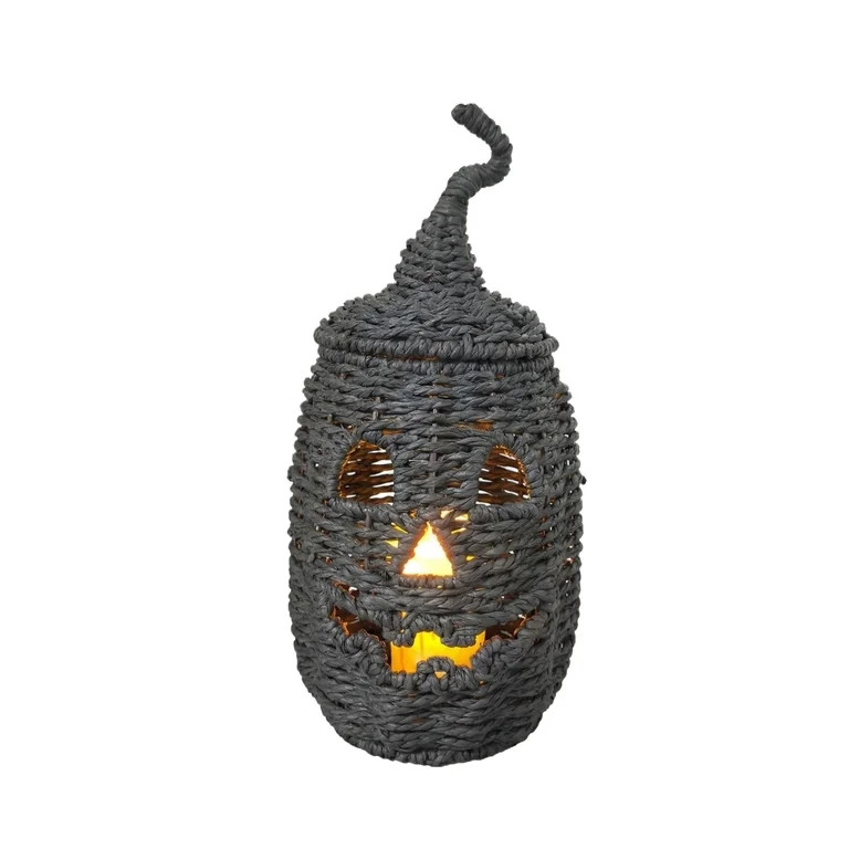 Halloween Seaweed Woven Pumpkin Decoration, Haunted Oval Plastic Ornament for Home Party Fall Har... | Walmart (US)