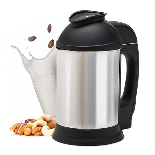 Almond Cow Nut Milk Maker Machine, Plant-Based Milk Maker for Almond, Oat, Cashew, Soy Milk, Stainless Steel, No Straining Needed - Makes 5-6 Cups, 120V | Amazon (US)