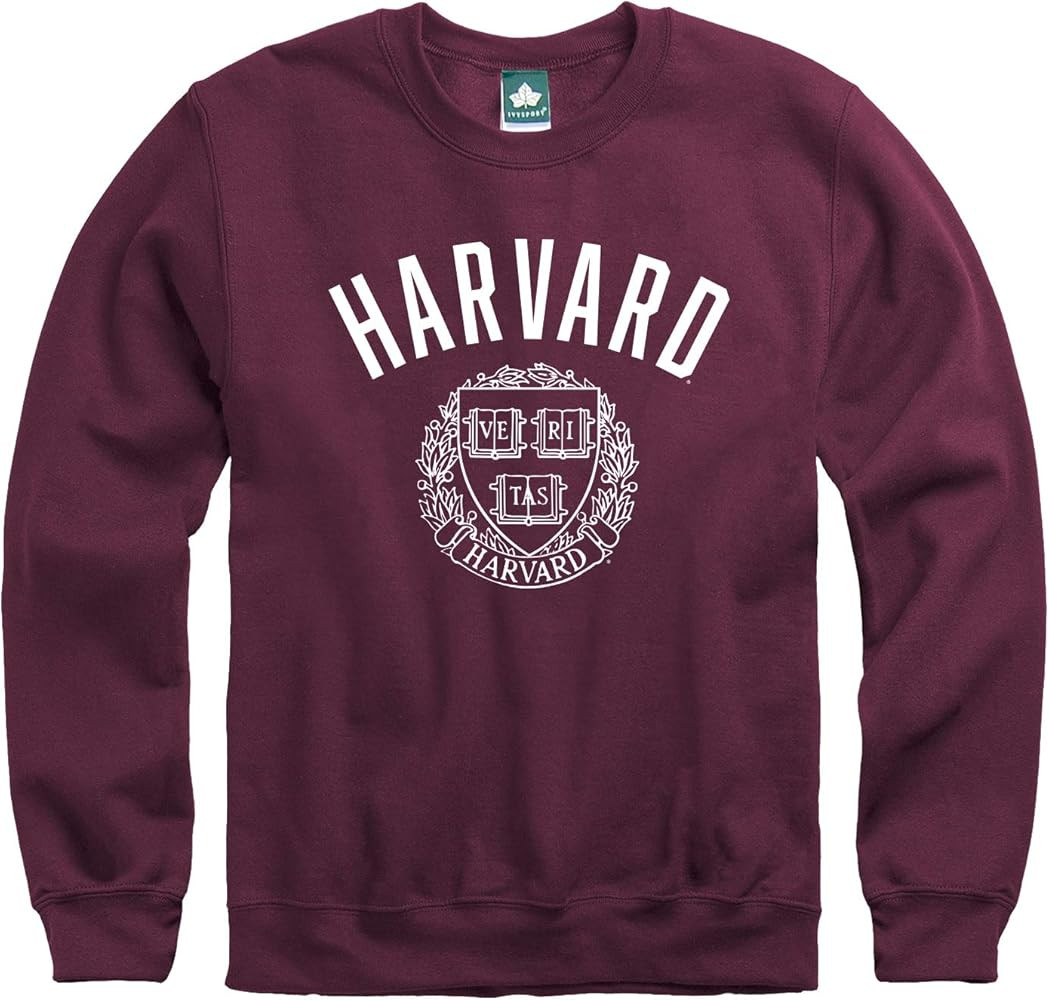 Amazon.com: Ivysport Harvard University Adult Unisex Crewneck Sweatshirt, Heritage, Crimson, Larg... | Amazon (US)