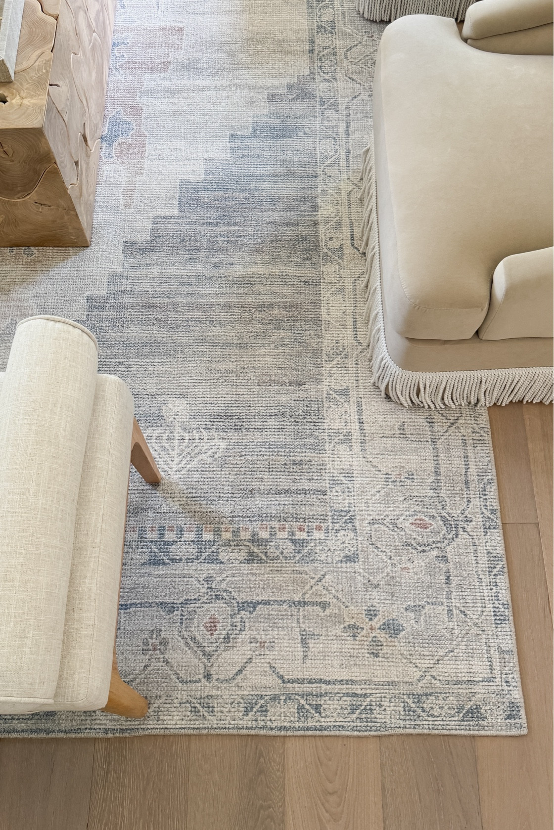 This @wayfair rug in my living room is one of my absolute favorites! I love the muted blue palette and border detail.  #wayfairpartner #onlyatwayfair #wayfair

#LTKHome #LTKStyleTip #LTKSaleAlert