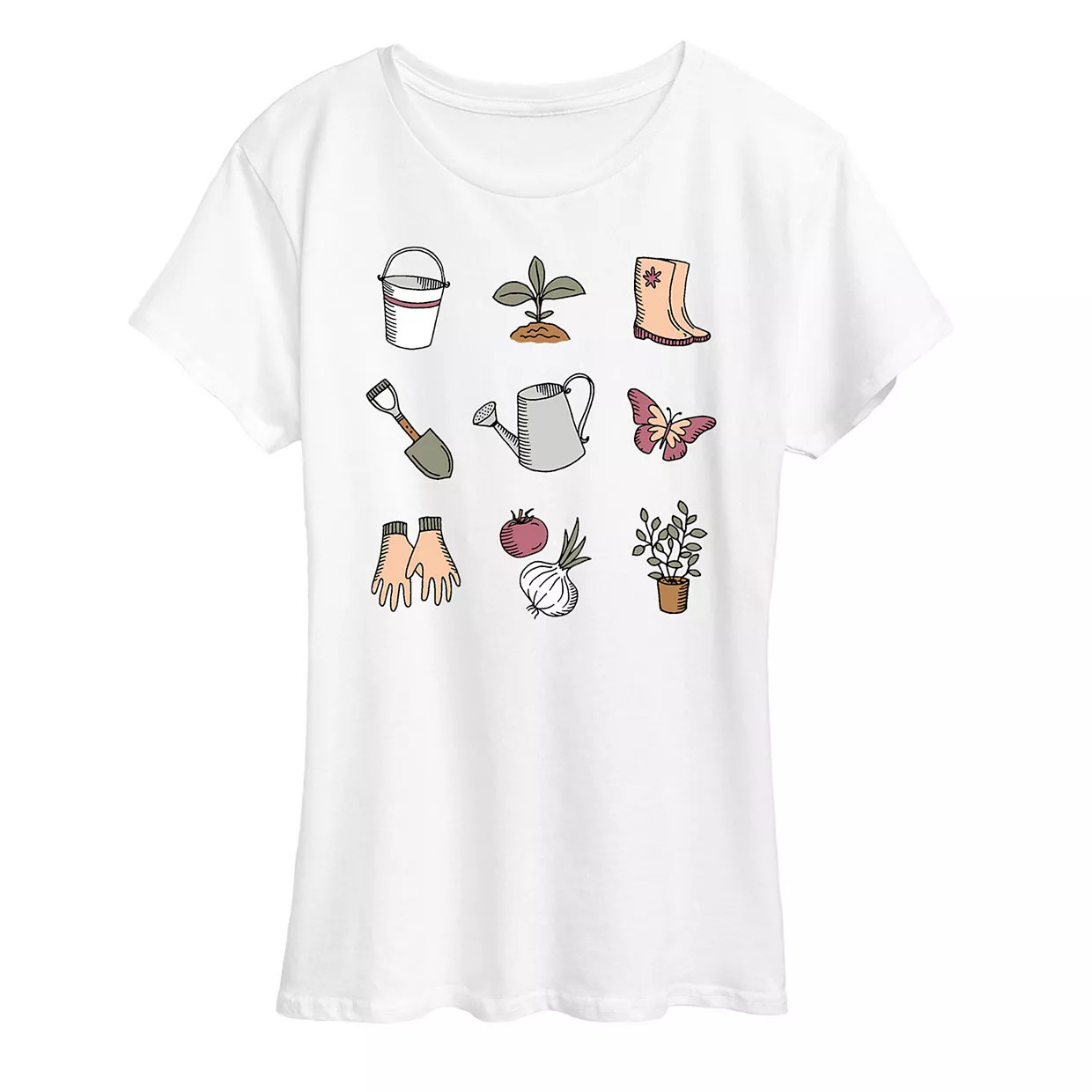Women's Gardening Grid Graphic Tee | Kohl's