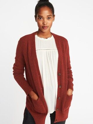 Plush Sweater-Knit Boyfriend Cardi for Women | Old Navy US
