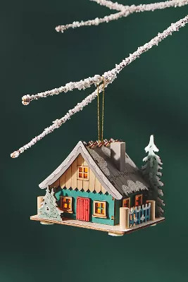 Light-Up Lodge Ornament | Anthropologie (US)