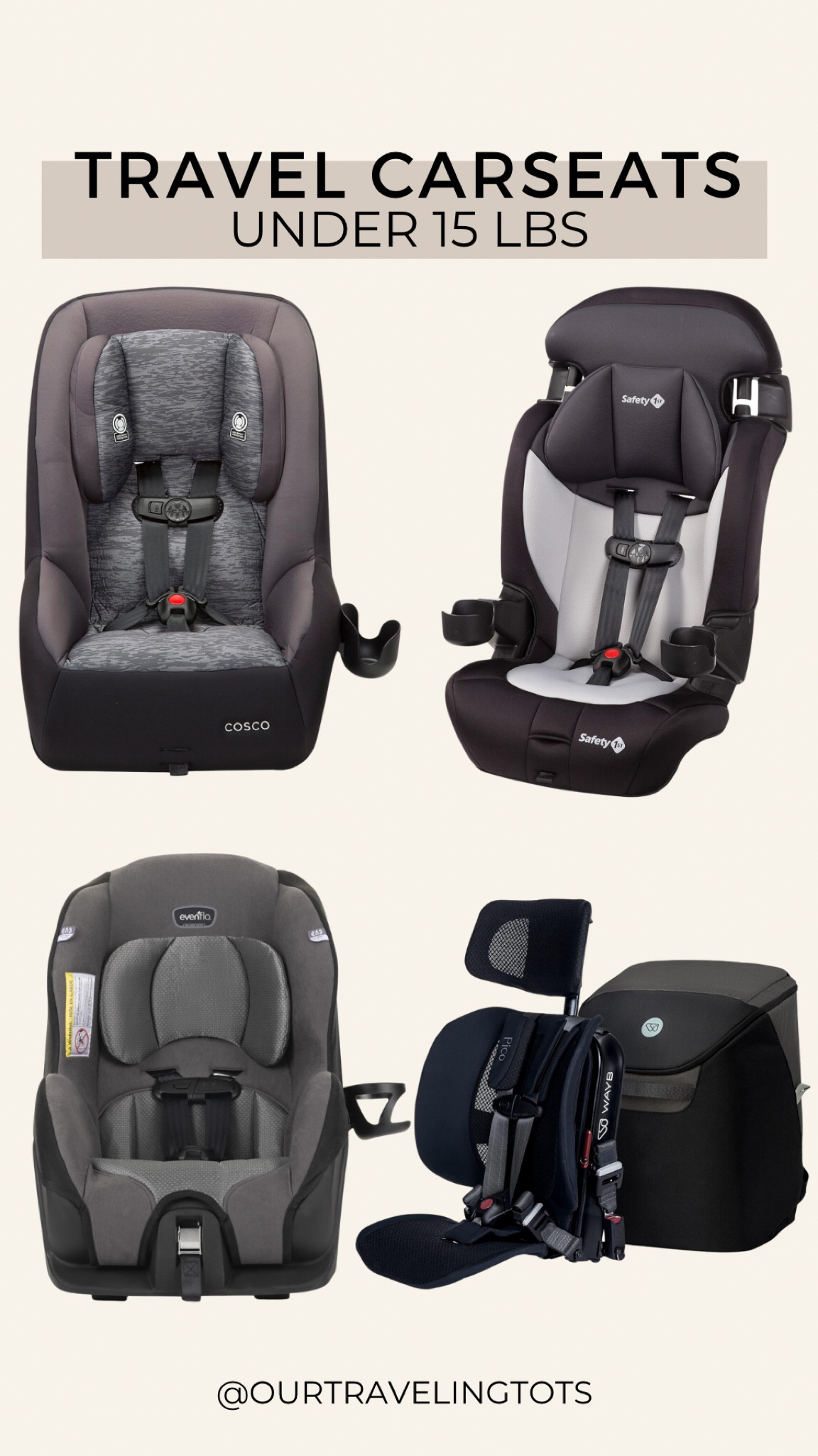 Travel car seats that are lightweight & safe!

#LTKTravel #LTKKids #LTKBaby