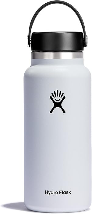 Hydro Flask Water Bottle - Insulated Stainless Steel - Wide Mouth Flex Lid, Non Spill, Leakproof ... | Amazon (US)
