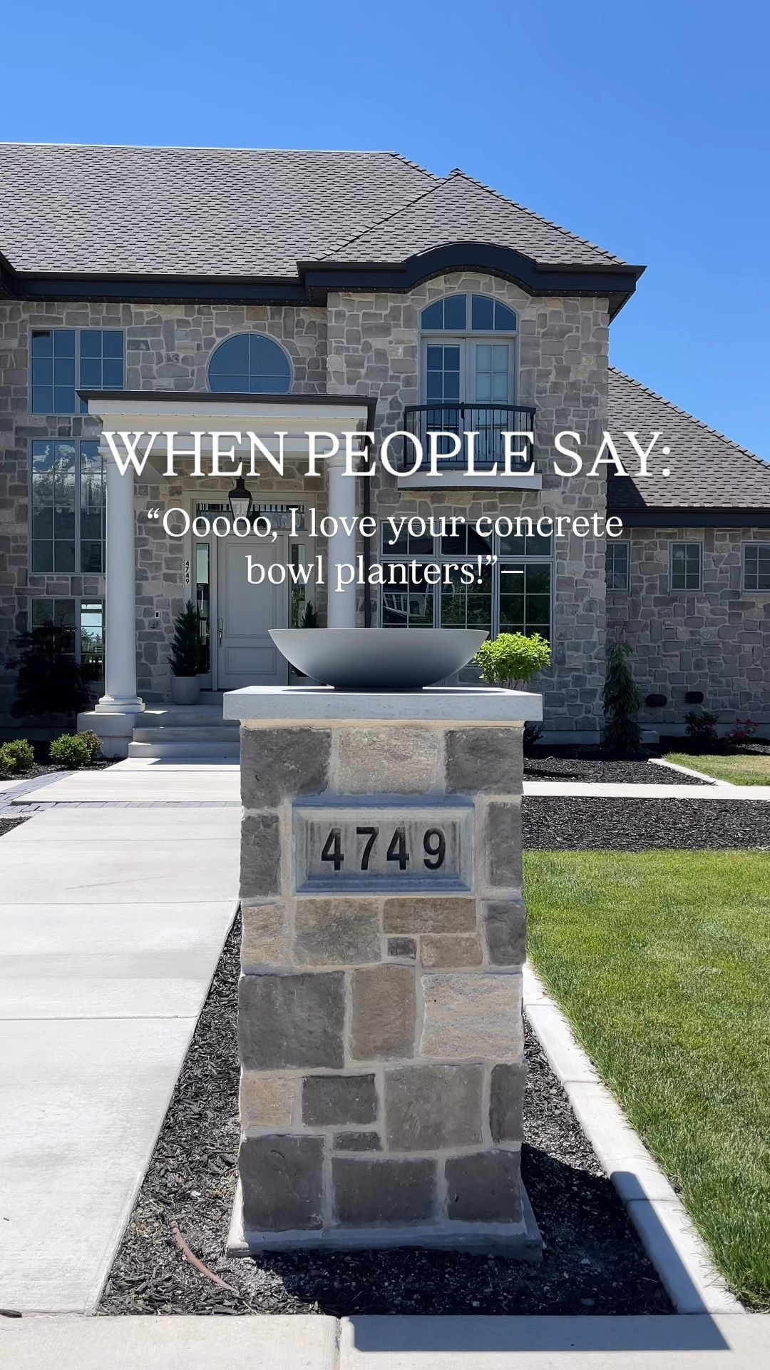 My planters I’ve had for over a year. 🙌 I’ve been so happy with them, that I’ve kept them out year-round. ❤️

If you are looking to elevate your outdoor space without breaking the bank, these planters are FOR YOU!

I had been looking for large concrete bowl planters for my entry pillars last year, but the look I wanted at a 24” diameter was going to cost a LOT.

These are a plastic-stone composite. Super lightweight. Affordable. Easy to fill with plants and lift without breaking my back. They create a defined entryway and make a grand statement in front of my home. 

Highly recommend!

  Xoxo,
 Andrea

▪️FOLLOW along for more design inspiration and elevated + affordable home finds.▪️

#outdoorplanters #planter #amazonhome #amazoninfluencerprogram #outdoordecor #outdoorplanters #affordabledecor #landscapedesigns #concreteplanter #concreteplanters #amazonhomefinds 

Affordable decor
Home decor
Interior decorating
Landscaping
Outdoor kitchen
Outdoor patio ideas
Amazon home
Concrete planter
Outdoor planter
Interior design ideas
Curb appeal
Gardening
Flower garden

#LTKHome #LTKFindsUnder50 #LTKSeasonal