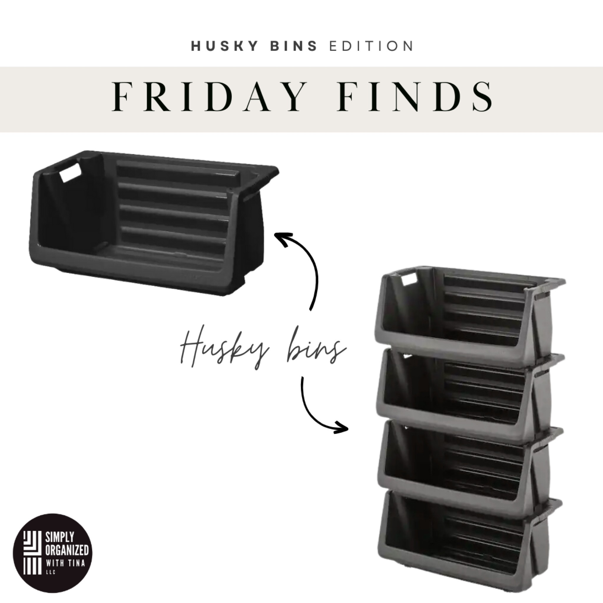 One of our favorite items to use in garages are these heavy duty Husky 55 gallon storage bins. They are a perfect way to add storage with structure and contain items like ball, sports equipment, shoes, and other outdoor toys or equipment. 

Why we love Husky bins?
they are stackable -- stack up to 4 bins high
open-access makes it easy to see everything inside and easy to reach in and return items
each bin holds up 100 lbs
great for sports equipment, shoes, or other items in garage or basement

#LTKfitness #LTKhome