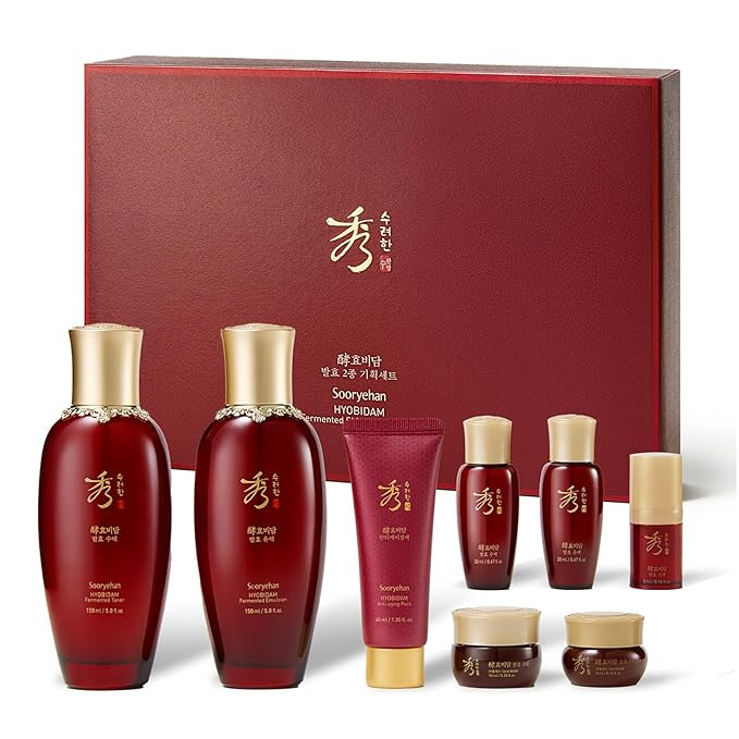 Sooryehan Ginseng Skincare gift Set - Hyobidam Korean Skin Care Set, Premium Gift Set for Intense... | Amazon (US)