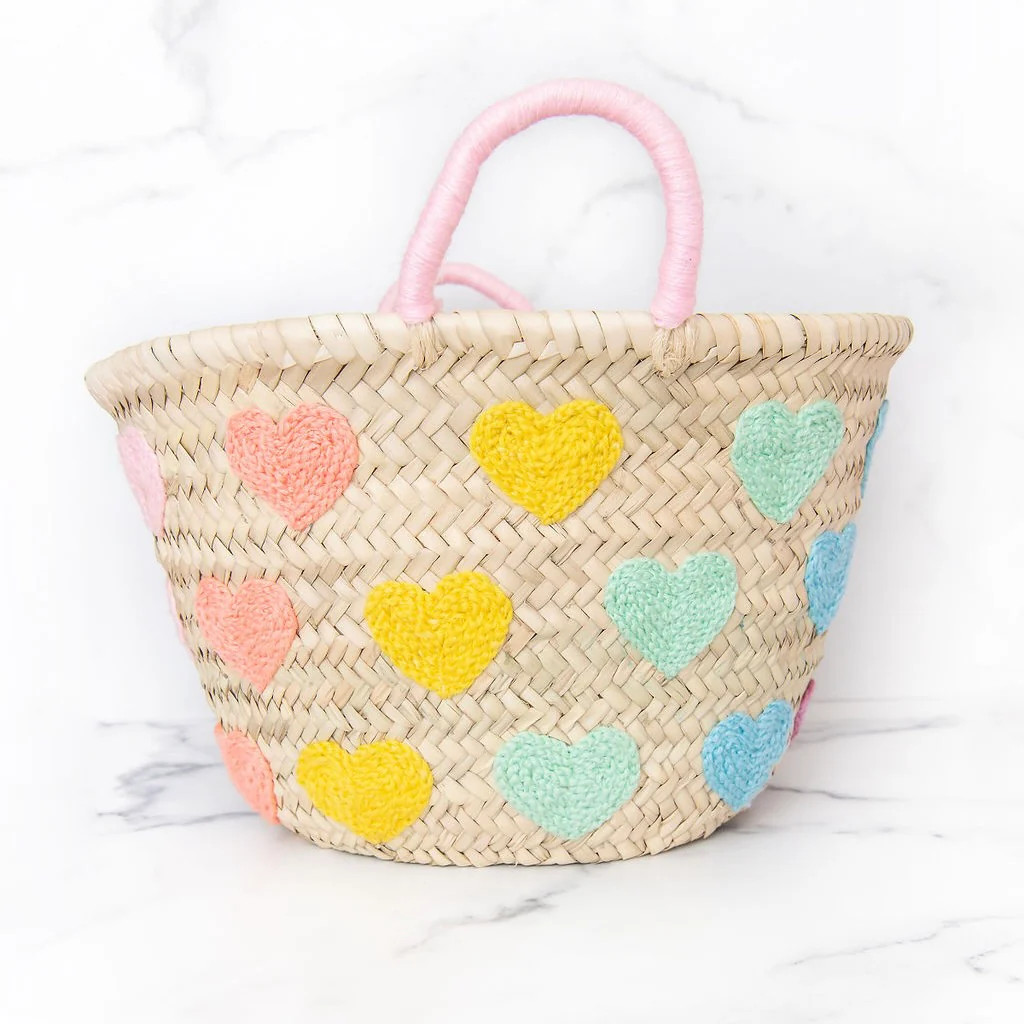 Pastel Hearts Valentines Tote | Golden Thread