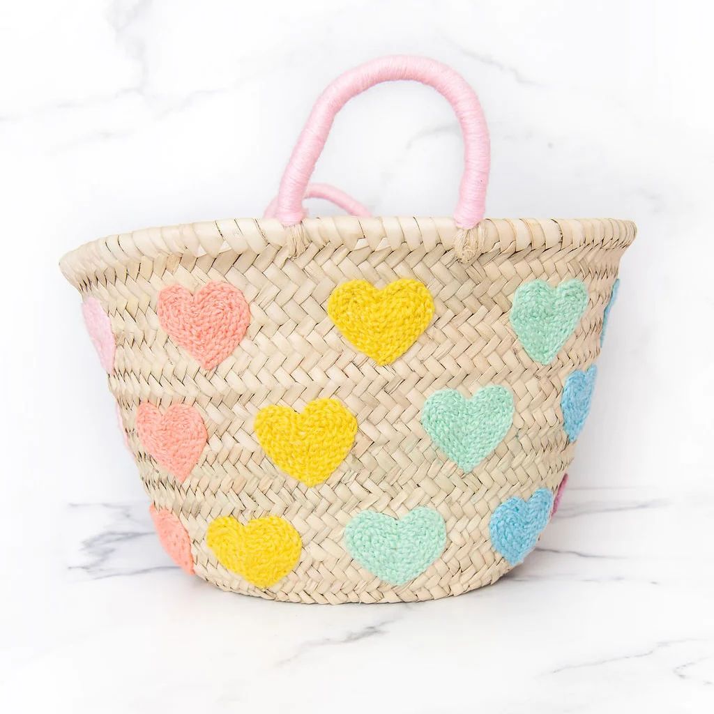 Pastel Hearts Valentines Tote | Golden Thread