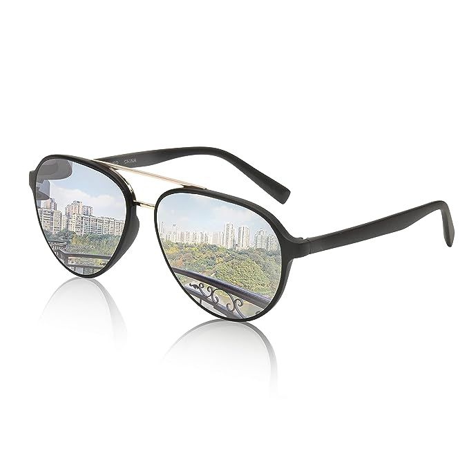 Sunny Pro Aviator Sunglasses for Men and Women Plastic Frame UV400 Protection | Amazon (US)
