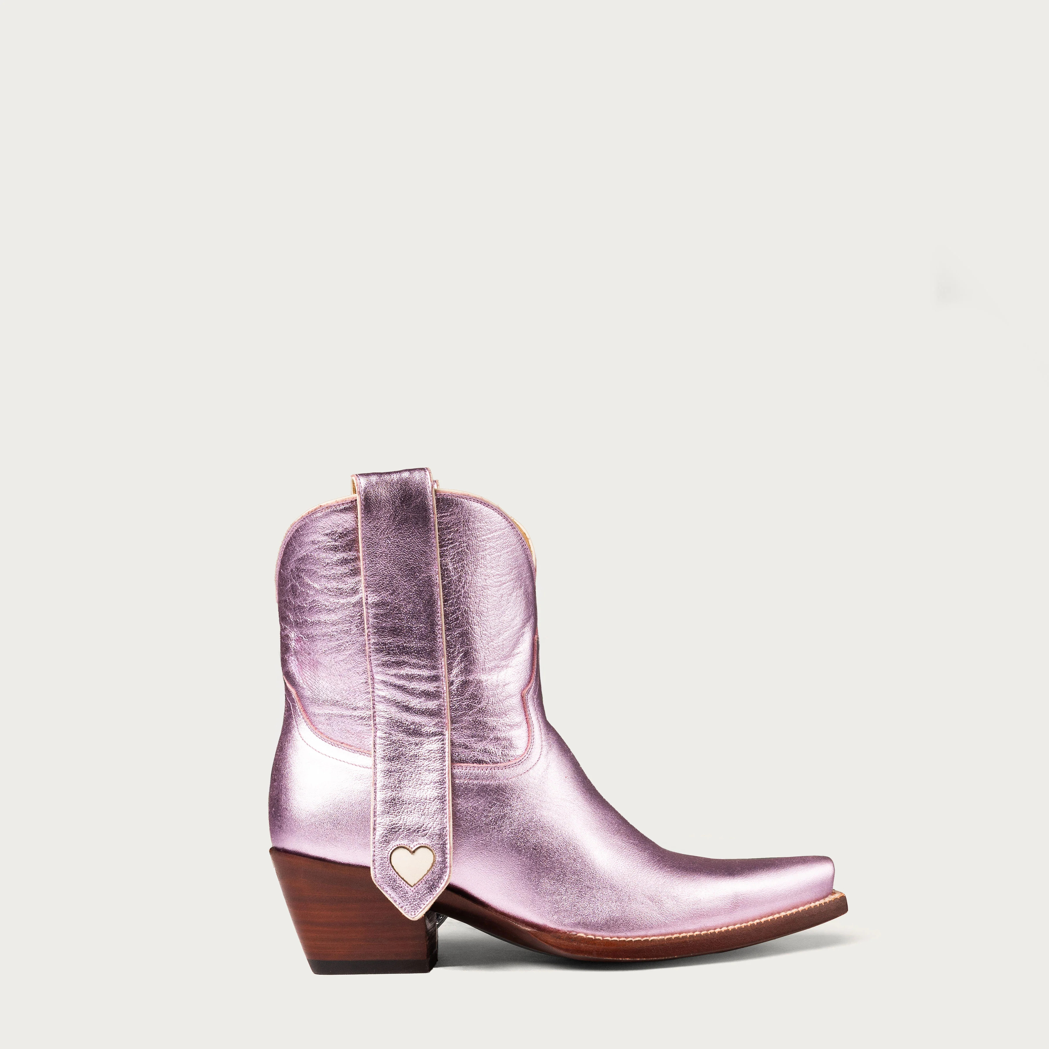 The 24/7 Boot Pink Metallic Heart | CITY Boots