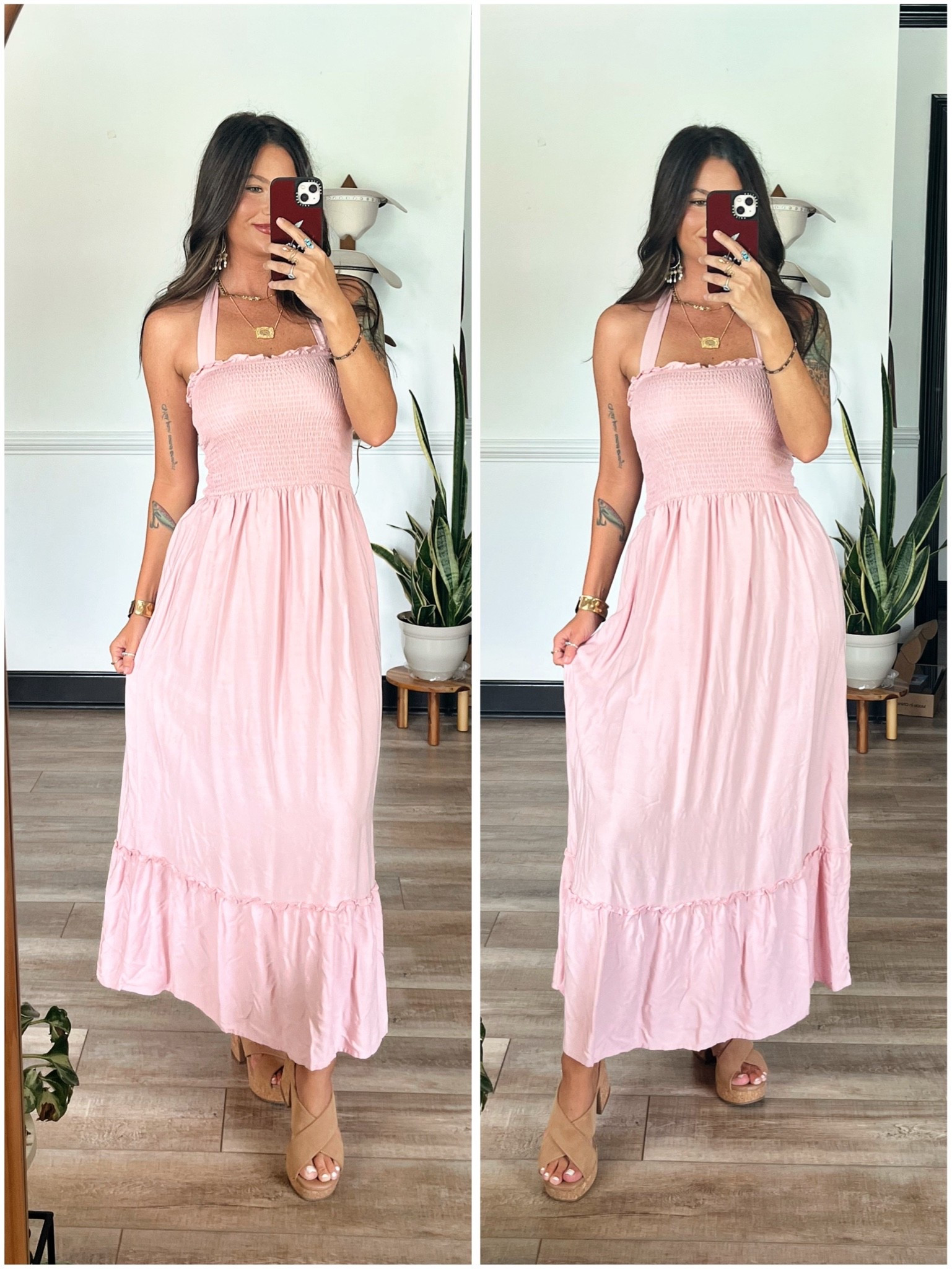 Pastel pink dress! Since I’m shorter this one is a really good length for me 💗 can tie the straps in bows at the top or tuck the back ones and tie as a halter!

#LTKootd #LTKgrwm #LTKSeasonal