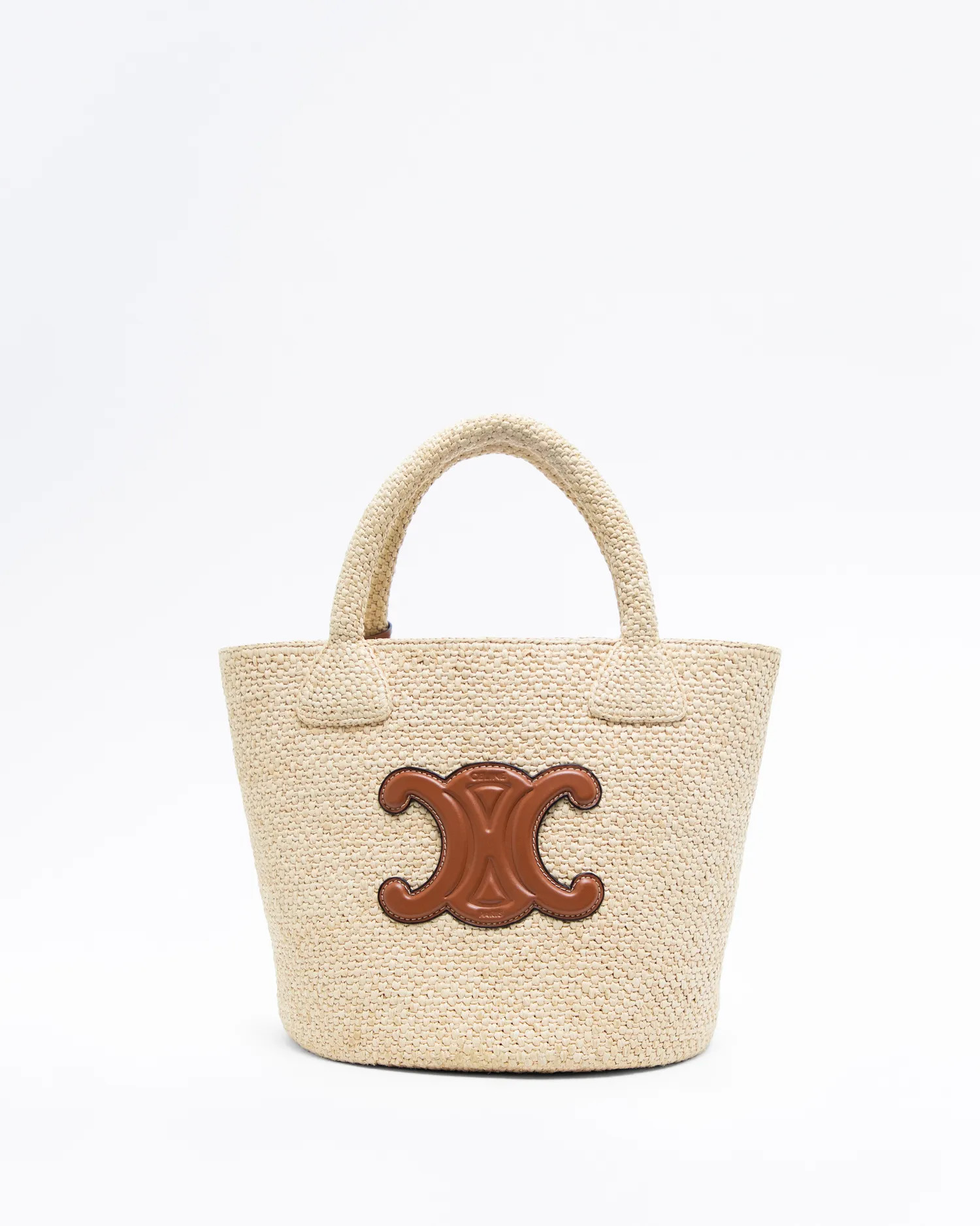 Raffia Small Triomphe Classic Panier | Vivrelle