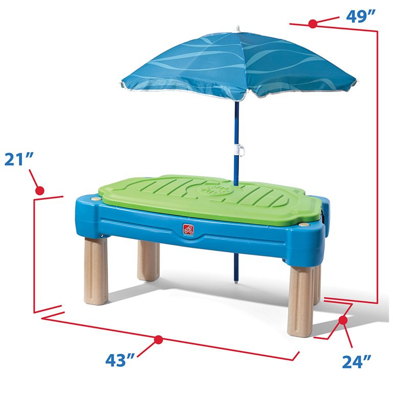 Step2 Cascading Cove Toddler Sandbox Water Table Cover and Umbrella | Walmart (US)