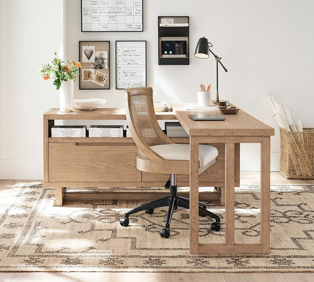 Portola L-Shape Rotating Desk (70") | Pottery Barn (US)