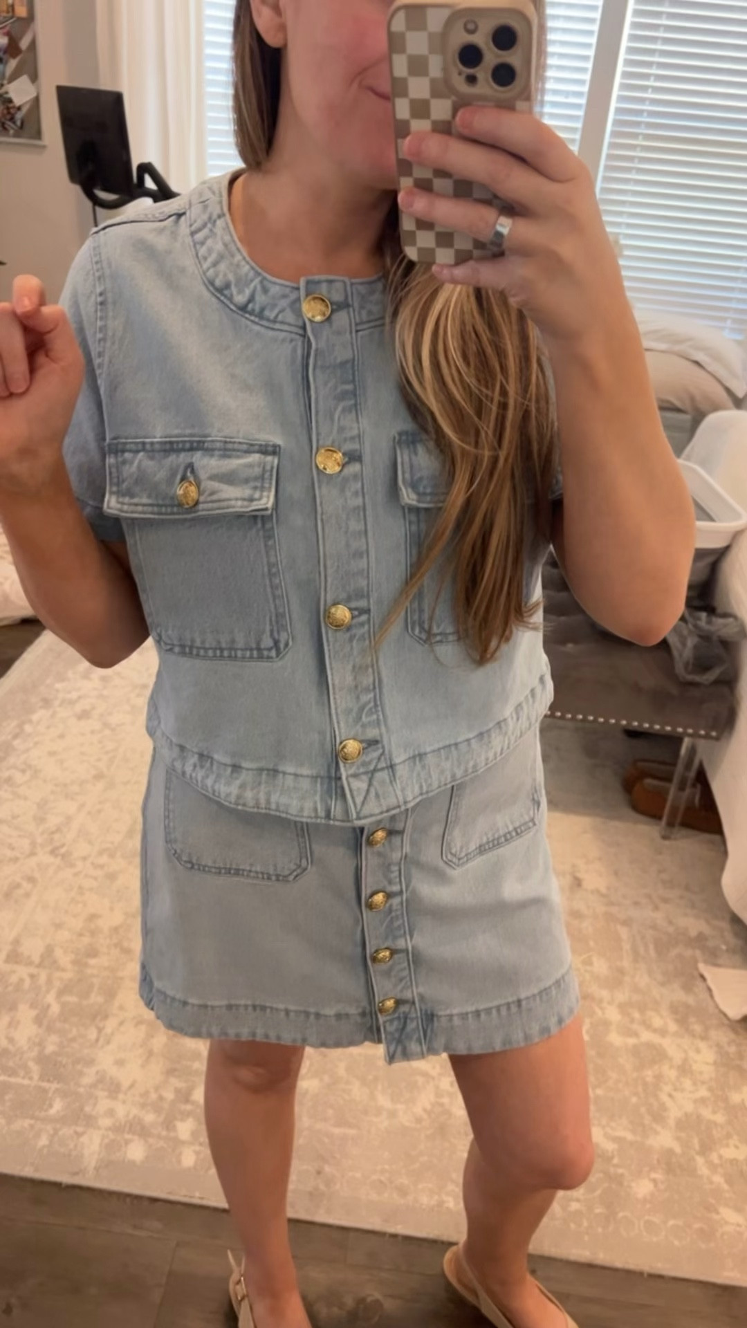 The CUTEST denim set! You won’t believe that it only cost $54 because it looks so much more expensive! 

#LTKBeauty #LTKgrwm #LTKootd