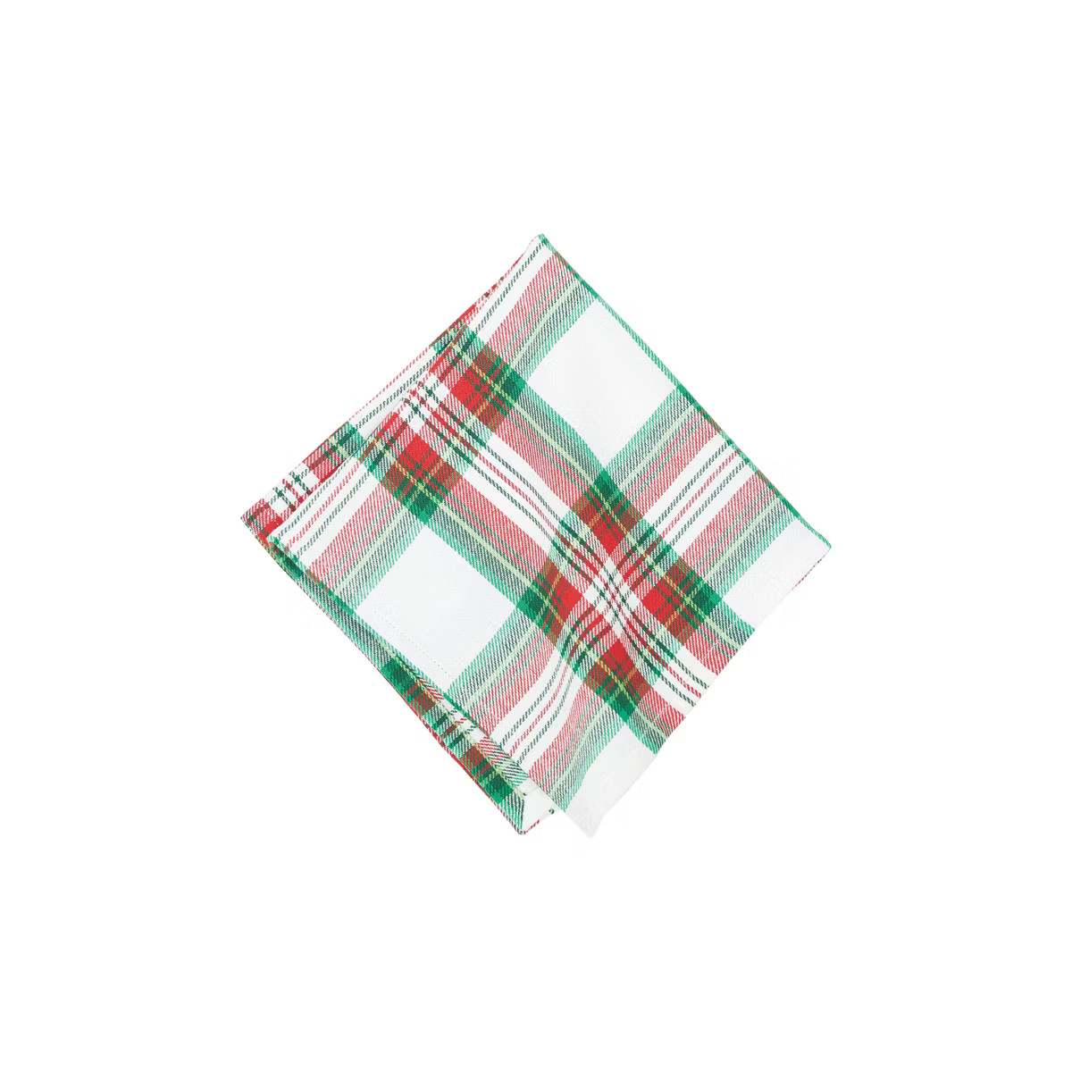 C&F Home Carter Christmas Red and Green Plaid Woven Napkin Set of 6 | Target