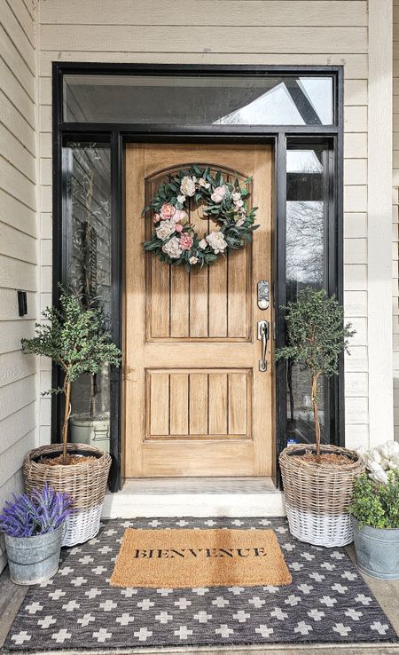 I'm ready for all things spring!Front porch, spring wreath, basket planters

#LTKSeasonal #LTKhome #LTKstyletip