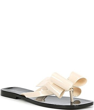 Jeffrey Campbell Sugary Jelly Bow Thong Sandals - 7 | Dillard's