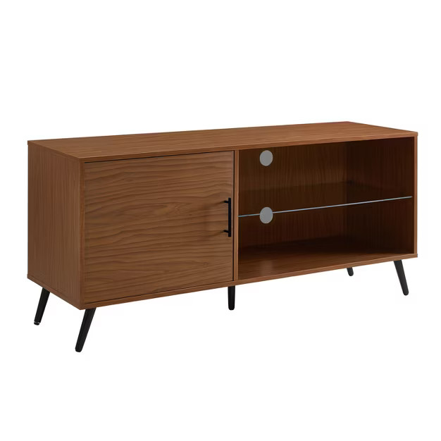 Single Door Mid-Century Modern TV Stand for TVs up to 58" - Saracina Home | Target