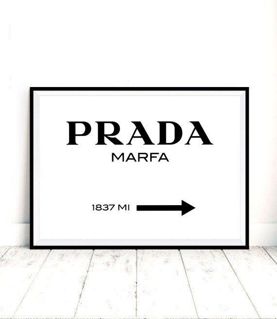 Prada Marfa Print - Texas Prada Wall Art, Digital Download, Prada Texas Print, Modern Scandinavia... | Etsy (US)