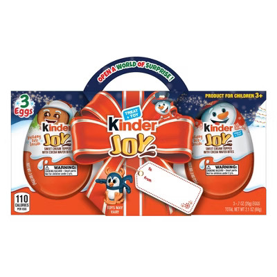 Kinder Joy Christmas Eggs - 2.1oz/3ct | Target