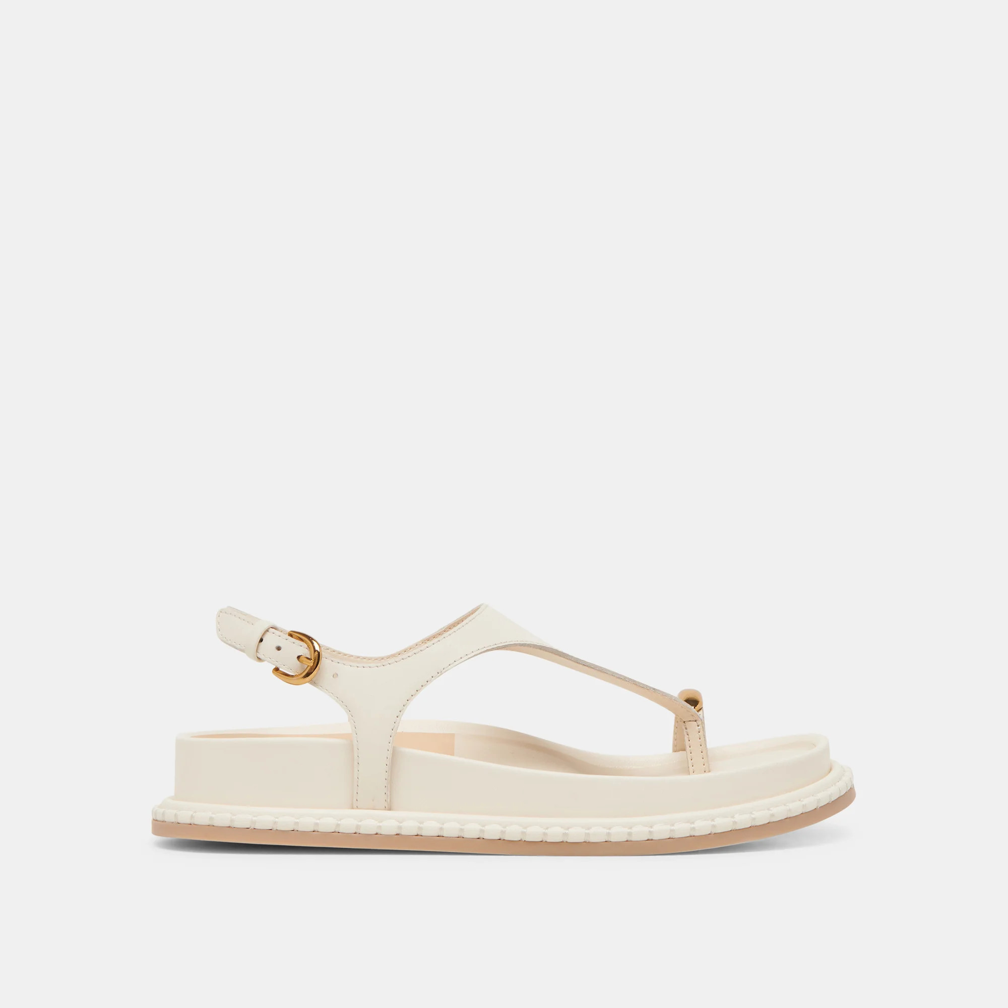 STEFAN SANDALS OFF WHITE LEATHER | DolceVita.com