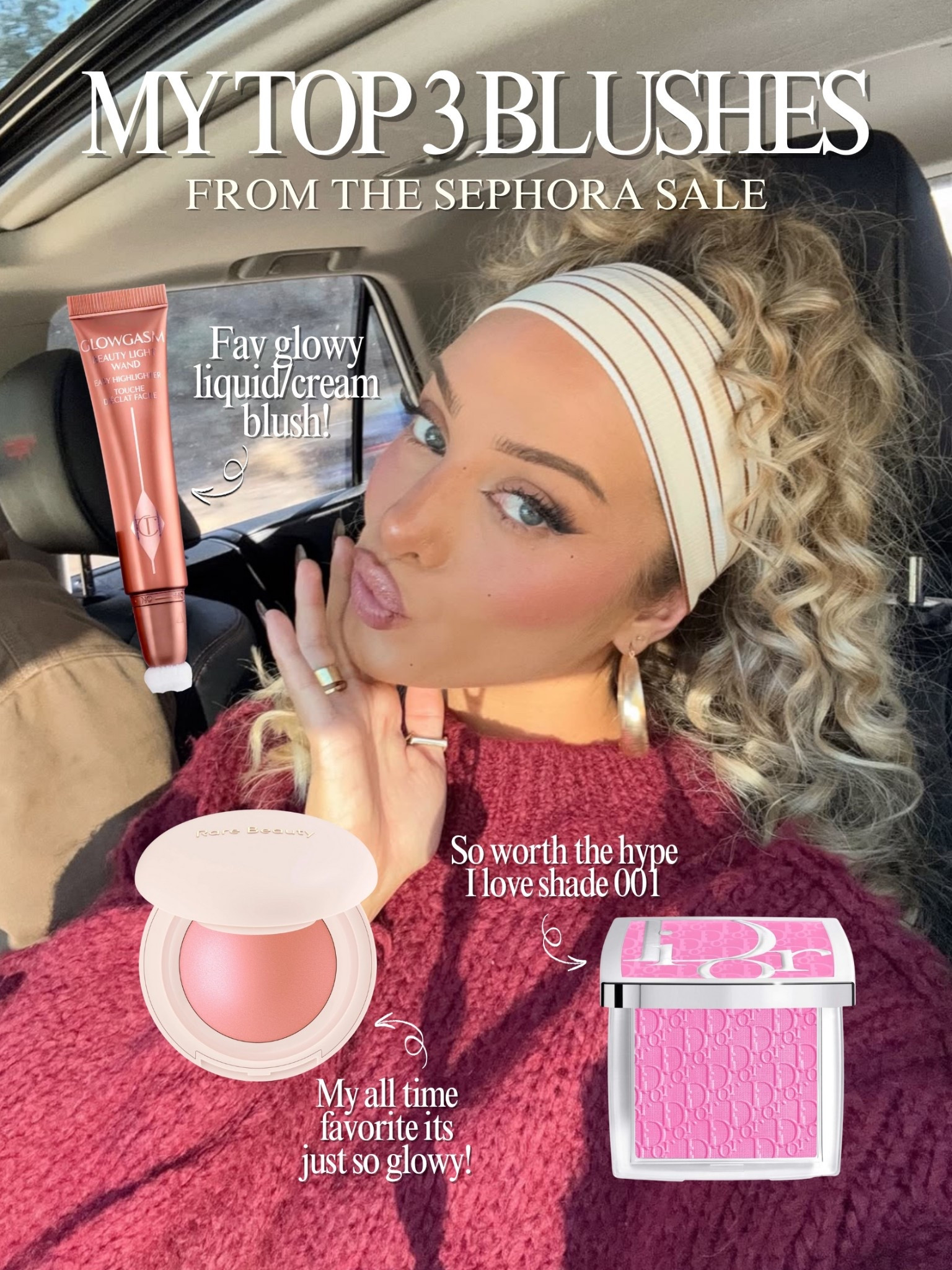 My top 3 blushes on sale for the Sephora sale! 

#LTKHoliday #LTKBeauty #LTKSaleAlert