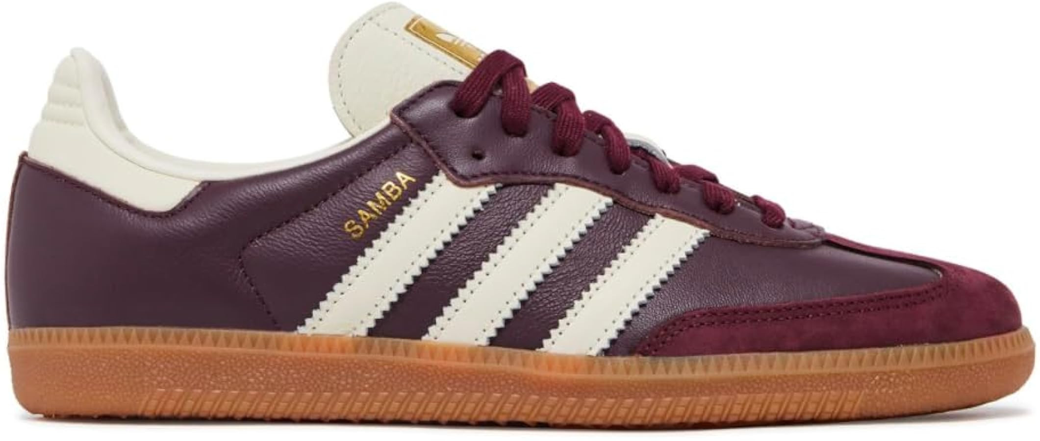adidas Samba OG Womens (Maroon Gum, 5) | Amazon (US)