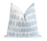 Queen of Spain Sky Blue Throw Pillow | Land of Pillows