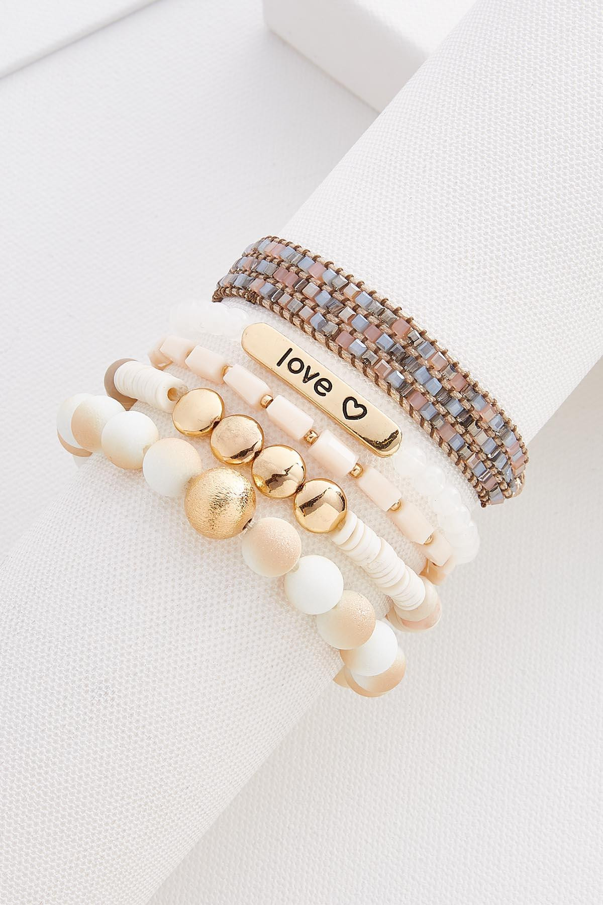 love stacked bracelet set | Versona