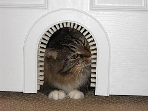 Cat Door - The Original Cathole Interior Pet Door - The Only Cat Door With A Cleaning / Grooming ... | Amazon (US)