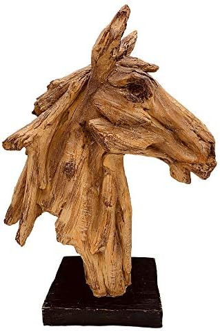 Beautiful Wood Horse Home Decor Statue / Sculpture - Exquisite 20" Horse Statue - Statue / Sculpt... | Amazon (US)