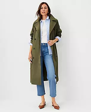 Relaxed Raglan Trench Coat | Ann Taylor (US)