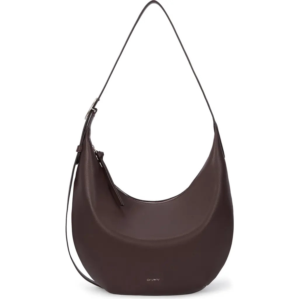 Oryany Crescent Leather Shoulder Bag in Sepia at Nordstrom Rack | Nordstrom Rack