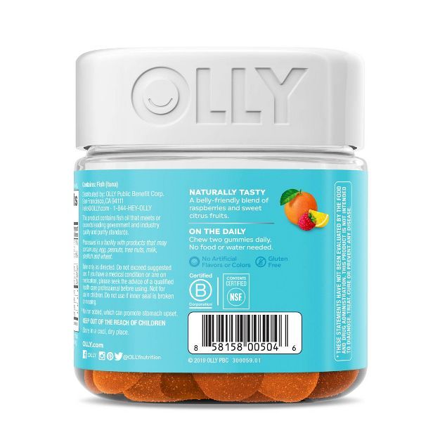 OLLY Essential Prenatal Multivitamin Vibrant Dietary Supplement Gummies - Citrus Berry - 60ct | Target